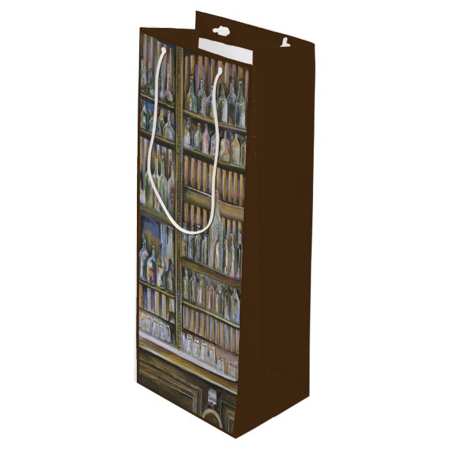 heiß, aber nicht bewegend geschenktüte für weinflaschen (Vorderseite Schrägansicht)