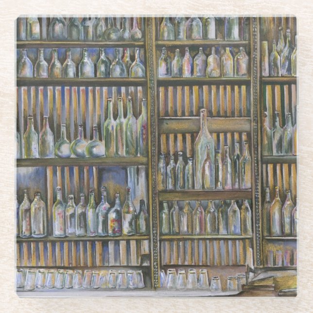 heiß, aber nicht bewegend glasuntersetzer (Vorderseite)