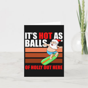 Heiß als Surfer Weihnachten Weihnachten im Party i Karte
