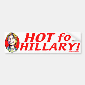 Heiß für Hillary! Autoaufkleber