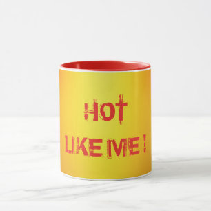 Heiß Orange. Tasse