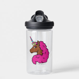 Heiß rosa Afro Einhorn Trinkflasche