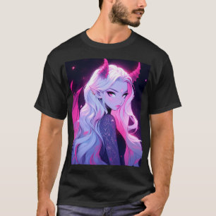 Heiß rosa Anime-Mädchen Succubus Koakuma kleiner T T-Shirt