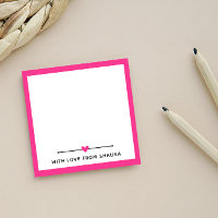 Heiß rosa Border & Herz mit Liebe aus