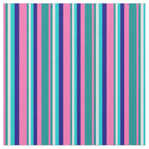 Heiß rosa, Cyan, Lavendel, Dunkel Türkis und Blau Stoff