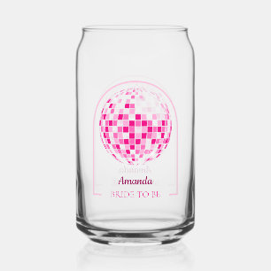 Heiß Rosa Disco Boogie Brautparty Dosenglas