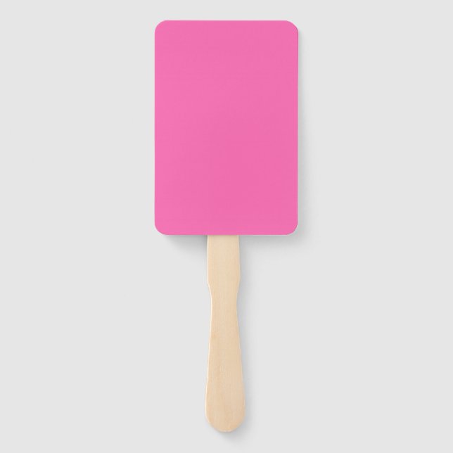 Heiß rosa Farbe Fächer (Rückseite)