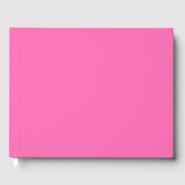Heiß rosa Farbe Gästebuch (Vorderseite)
