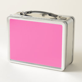 Heiß rosa Farbe Metall Brotdose