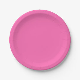 Heiß rosa Farbe Pappteller