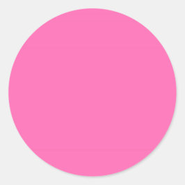 Heiß rosa Farbe Runder Aufkleber