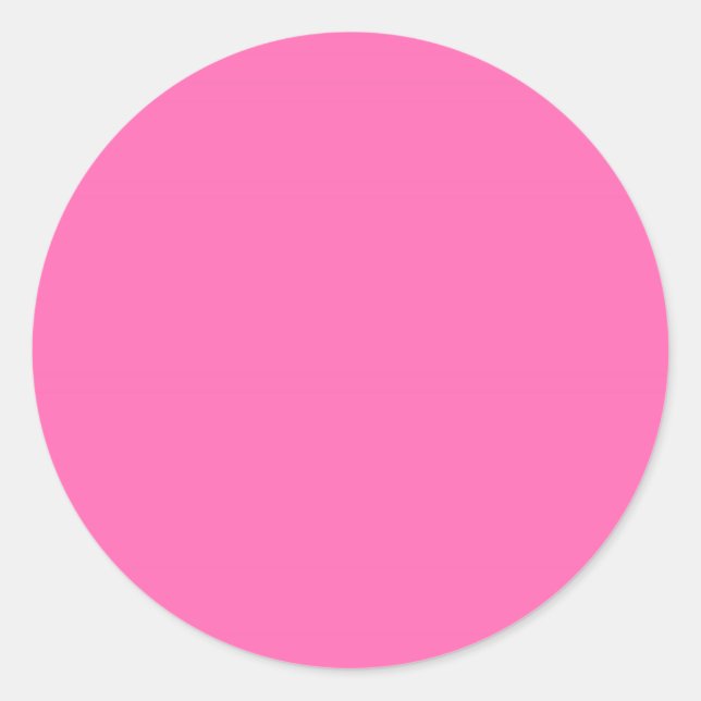 Heiß rosa Farbe Runder Aufkleber (Vorderseite)
