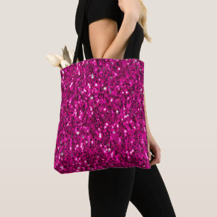Heiß rosa funkelnder falscher Glitter