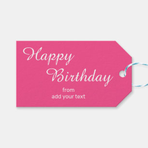Heiß rosa Geburtstagsgeschenke Geschenkanhänger