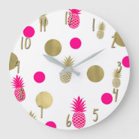 Heiß Rosa & Gold Punkte & Ananas Lustiger Sommer C