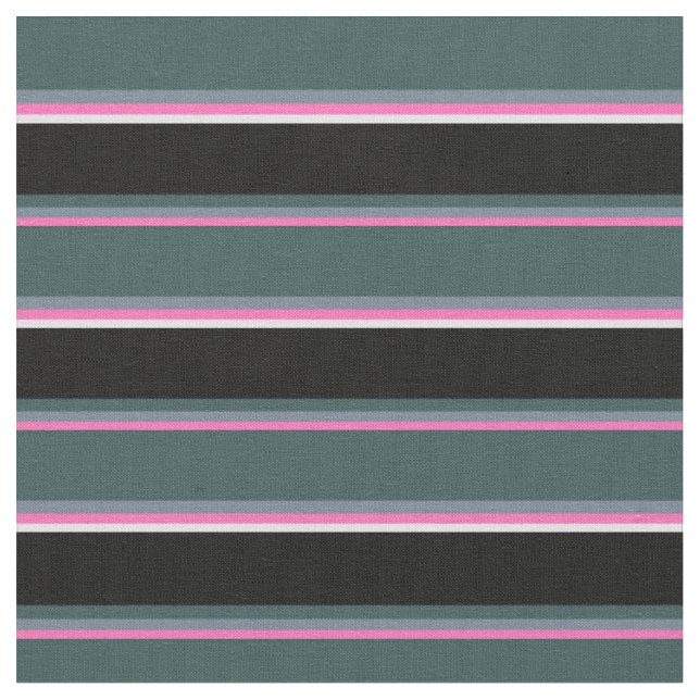 Heiß rosa, grau, dunkelschiefer grau, schwarz & la stoff (Nahaufnahme)