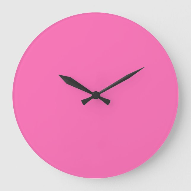 Heiß rosa große wanduhr (Vorderseite)