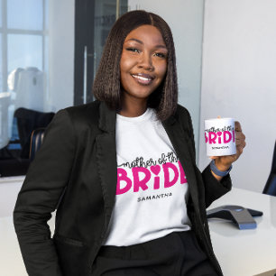 Heiß rosa Herz Mutter der Braut T-Shirt