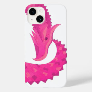 Heiß rosa Herzdrache in Weiß Case-Mate iPhone 14 Hülle