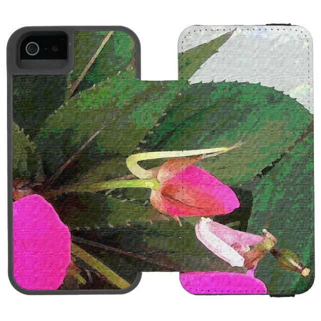 Heiß rosa incipio iPhone Geldbeutel-Hülle (Folio Geöffnet)