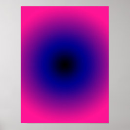 Heiß rosa Lila dunkelblau und schwarz glatt Poster