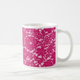 Heiß rosa lila kaffeetasse