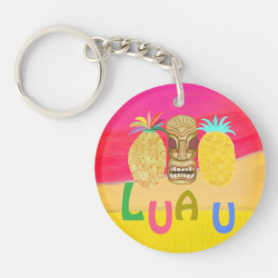 Heiß Rosa Luau Schlüsselanhänger