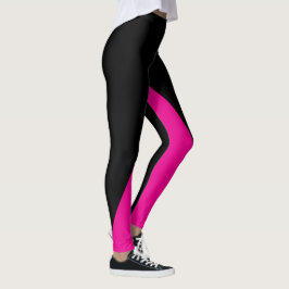 Heiß rosa mit eigener Farbe Leggings