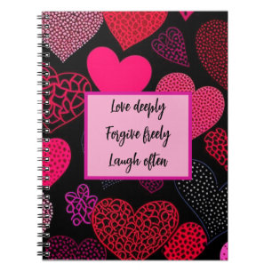 Heiß rosa notizblock