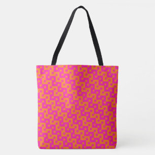 Heiß rosa, orange islamisches Mosaik-Zickzack Must