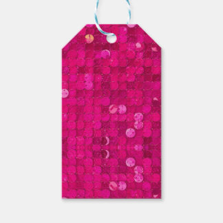 Heiß Rosa Pailletten Geschenkanhänger