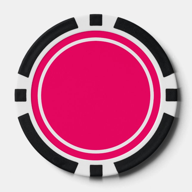 Heiß rosa pokerchips (Vorderseite)