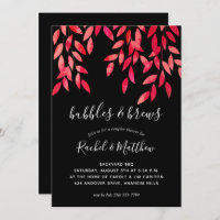 Heiß rosa Reben auf Black Paares Polterabend