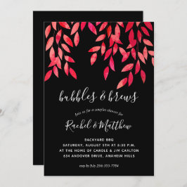 Heiß rosa Reben auf Black Paares Polterabend