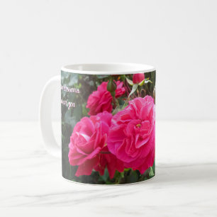 Heiß rosa Rose - Personalisierter Muttertag Kaffeetasse
