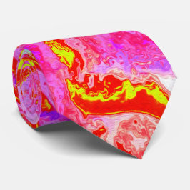 Heiß rosa, rot und gelb Sukkulat-Rosette Krawatte