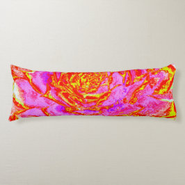 Heiß rosa, rot und gelb Sukkulat-Rosette Seitenschläferkissen