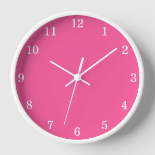 Heiß rosa Stilvolle Minimalistische Wall-Uhr Uhr