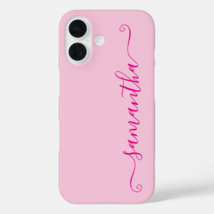 Heiß Rosa Süße Unterschrift iPhone 16 Hülle