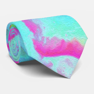 Heiß rosa und blau-sukkulente Sedum-Rosette Krawatte