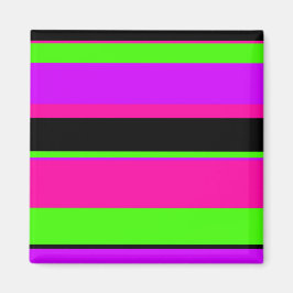 Heiß rosa und Lila Tonstreifen Modernes Design Magnet