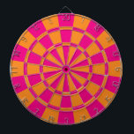 Heiß rosa und orange dartscheibe<br><div class="desc">Warmes Rosa und orangefarbenes Karton</div>