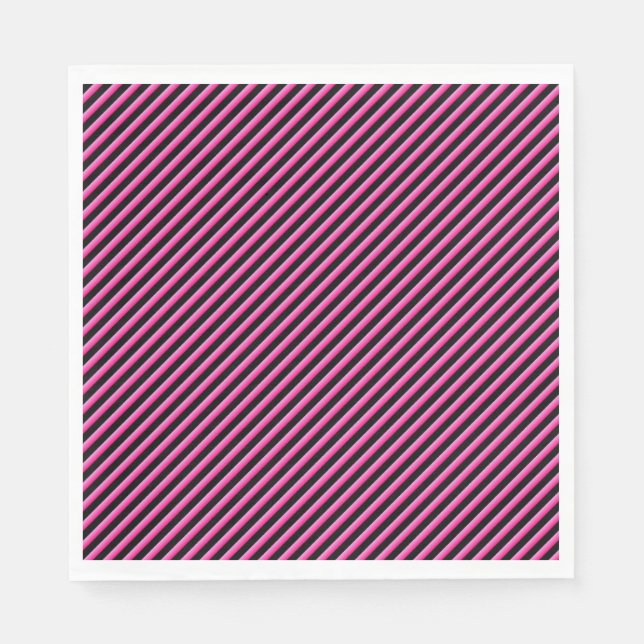 Heiß rosa und schwarz serviette (Vorderseite)