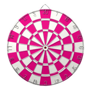 Heiß rosa und weiß dartscheibe