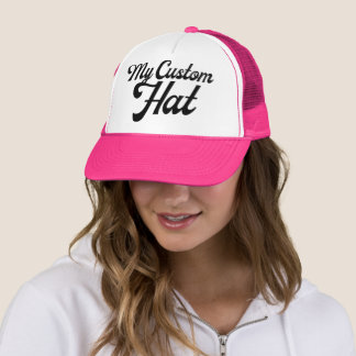 HEISS ROSA & WEIß Kundenspezifische Trucker-Mütze Truckerkappe