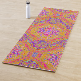 Heiß rosa Zauberteppich/ Orange Blau Kariert Yogamatte