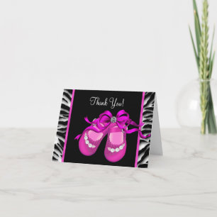 Heiß rosa Zebra Baby Girl Danke