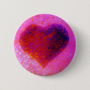 Heiß rotes Herz Button