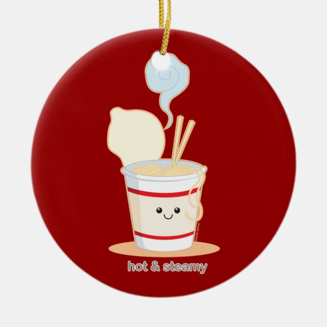 Heiß und dampfig keramik ornament (Vorne)