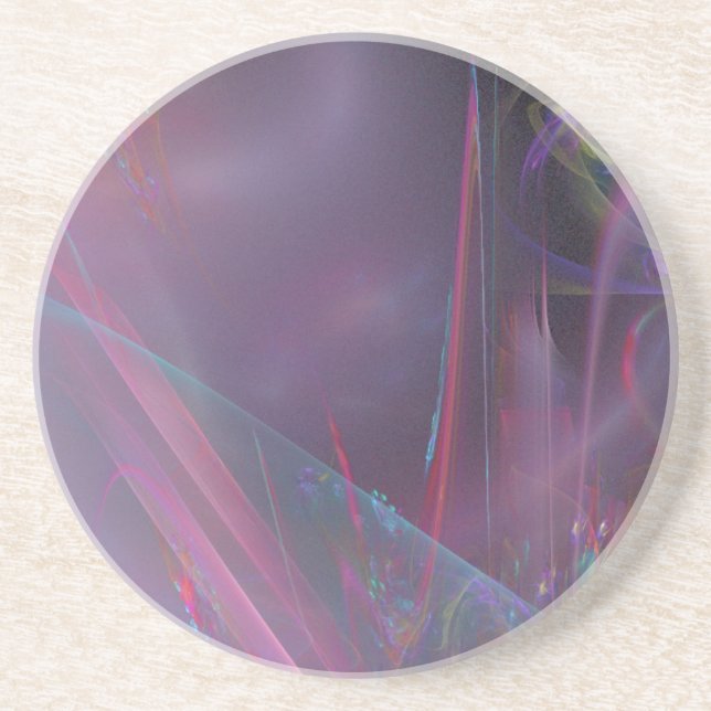 Heiß und kalt rosa getränkeuntersetzer (Vorne)